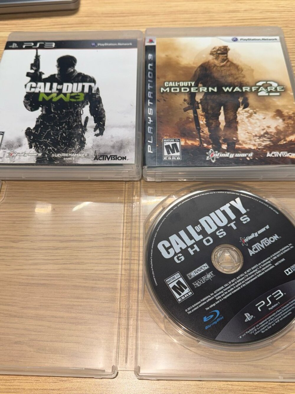 PS3 Call of Duty Modern Warfare 2, Modern Warfare 3, Ghosts - Used - Tested